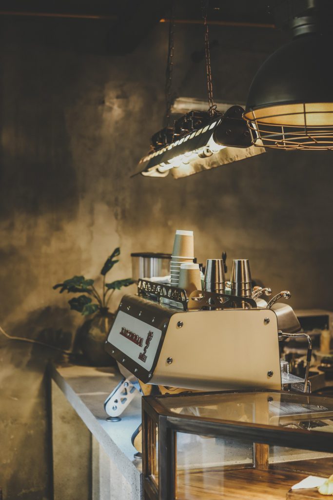 coffee machine in cafe